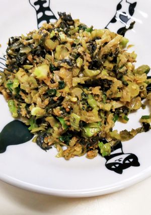 青高菜漬けをリメイク♡余ったら作ってみて-レシピのメイン写真