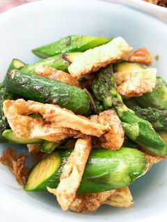 アスパラと薄揚げの甘辛照り焼き風炒め-レシピのメイン写真