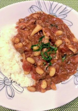 【京田辺発】サバ、トマト、大豆缶缶カレー-レシピのメイン写真