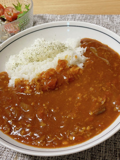 ホットクックで牛丼トマトカレー-レシピのメイン写真