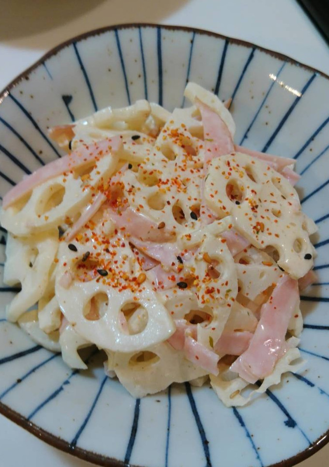 簡単！めちゃうま♪無限れんこん＆ハム-レシピのメイン写真