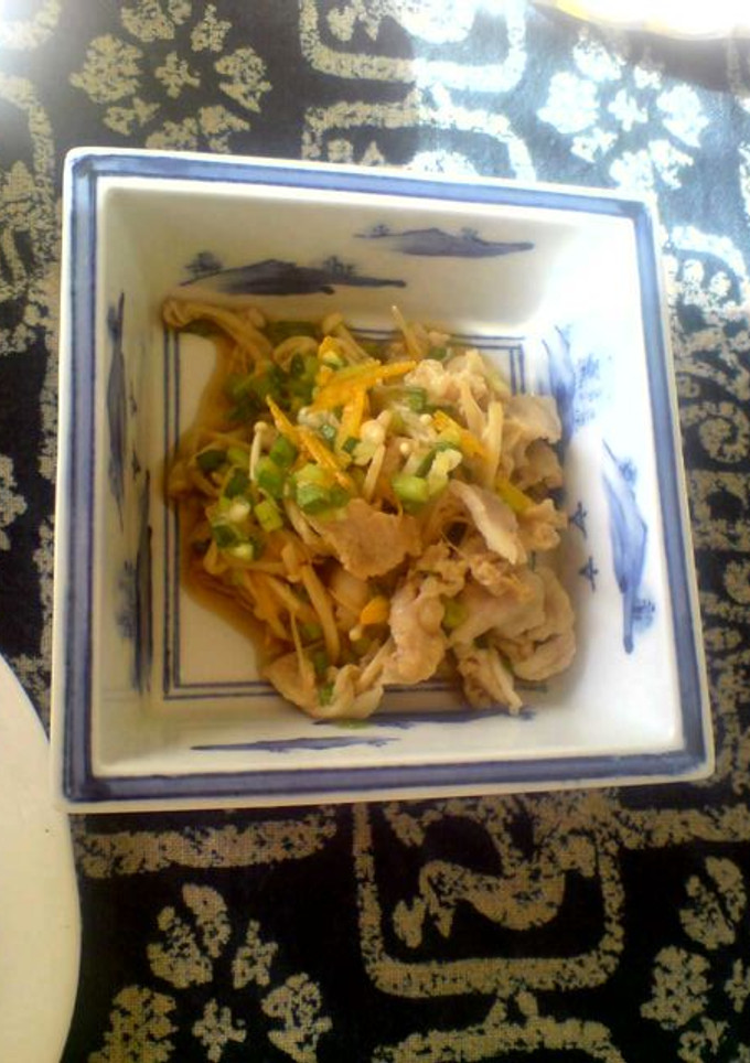 さっぱり！えのきと豚肉のポン酢和え-レシピのメイン写真