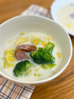クリーミー豆乳スープ【ここから栄養士】-レシピのメイン写真