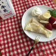 牛乳と上新粉と甘酒クレープ