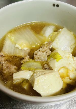 豚肉と白菜豆腐スープ-レシピのメイン写真