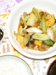 鶏の醤油麹漬けと野菜の玉子炒め-レシピのメイン写真
