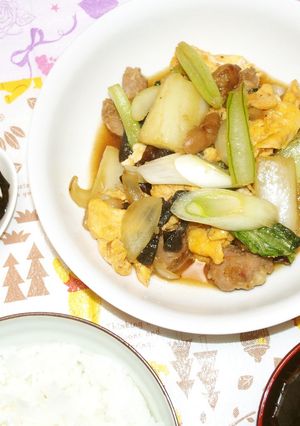鶏の醤油麹漬けと野菜の玉子炒め-レシピのメイン写真