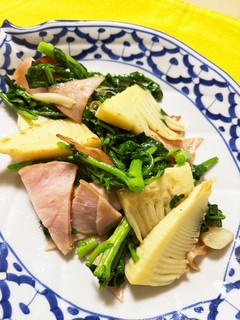 たけのことクレソンの炒め物-レシピのメイン写真