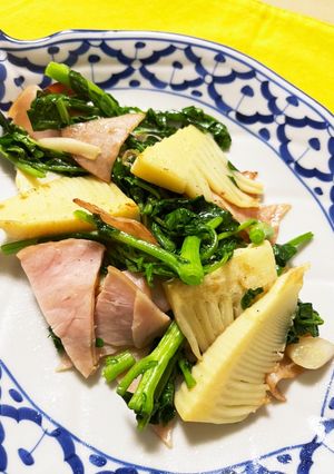 たけのことクレソンの炒め物-レシピのメイン写真