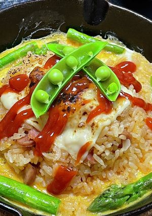卵巻かない♪鉄板オムライス-レシピのメイン写真