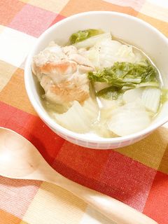 白菜と鶏のスープ-レシピのメイン写真
