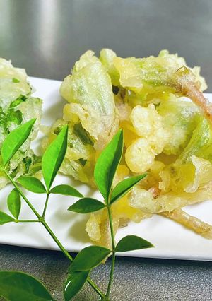 ほうれん草の・根っこ・天ぷら-レシピのメイン写真