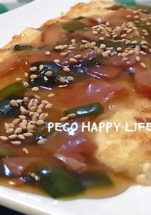 ☆ニラとベーコンde美味豆腐ステーキ☆-レシピのメイン写真