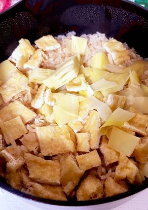 1合ぶん！鍋で炊く筍の炊き込みご飯-レシピのメイン写真