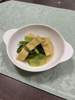 はるちゃんの「小松菜と油揚げの煮物」-レシピのメイン写真