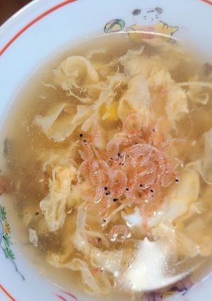 卵と花えびのとろみ中華スープ-レシピのメイン写真