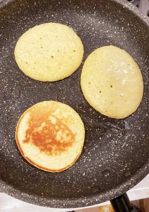 ふんわりしっとりホットケーキ-レシピのメイン写真