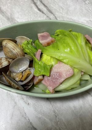 あさりと春キャベツ-レシピのメイン写真