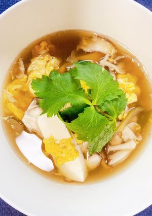 茎わかめ5.キノコスープ(身内専用)-レシピのメイン写真