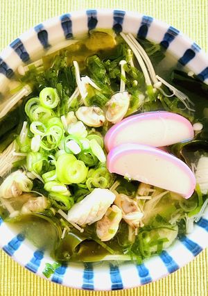 あさり入りわかめうどん-レシピのメイン写真