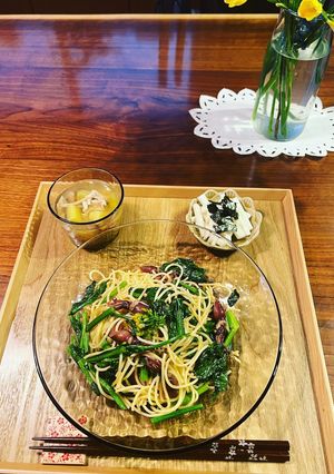 菜の花とホタルイカのパスタ-レシピのメイン写真