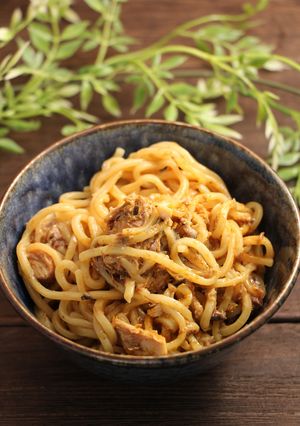 再現！沖縄からそば風 鯖缶和えそば-レシピのメイン写真