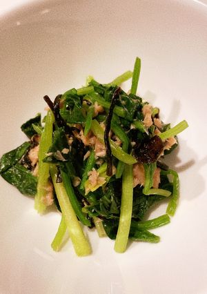 ほうれん草と塩昆布のサラダ-レシピのメイン写真