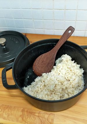 STAUBで玄米炊飯-レシピのメイン写真