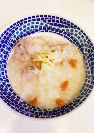 胃腸にやさしい♡簡単シンプル鶏の中華粥-レシピのメイン写真