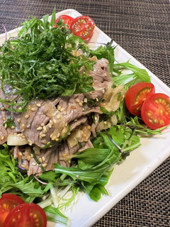 しゃぶしゃぶのサラダ【牛肉版】-レシピのメイン写真