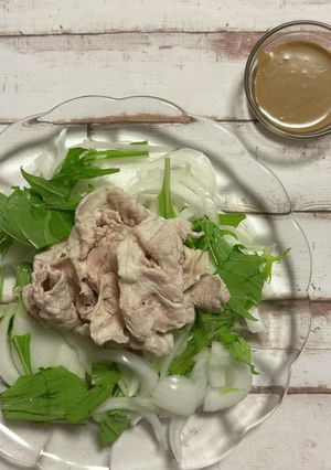 新玉ねぎと豚しゃぶのサラダ-レシピのメイン写真