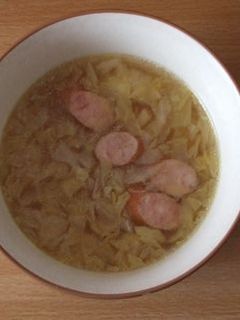 簡単キャベツとウィンナーのスープ!-レシピのメイン写真