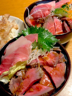 ローストビーフ、マグロ丼-レシピのメイン写真