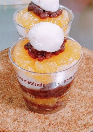 包まへんで！みかん大福パフェ-レシピのメイン写真