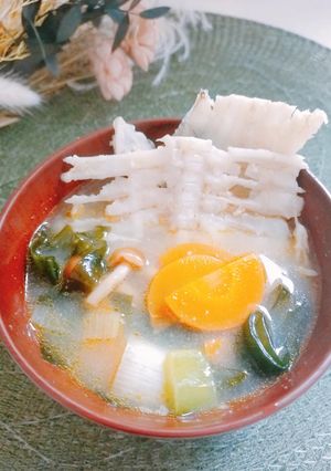 ひらめのあら汁~魚の駅生地~-レシピのメイン写真