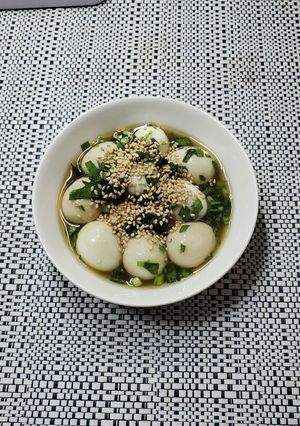 うずらの卵とニラのおばんざい　おつまみに-レシピのメイン写真