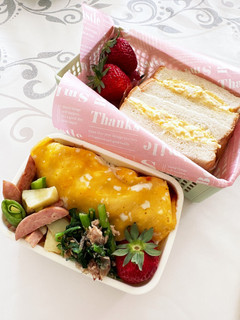 塾弁(昼食夕方軽食)2023.04.09-レシピのメイン写真