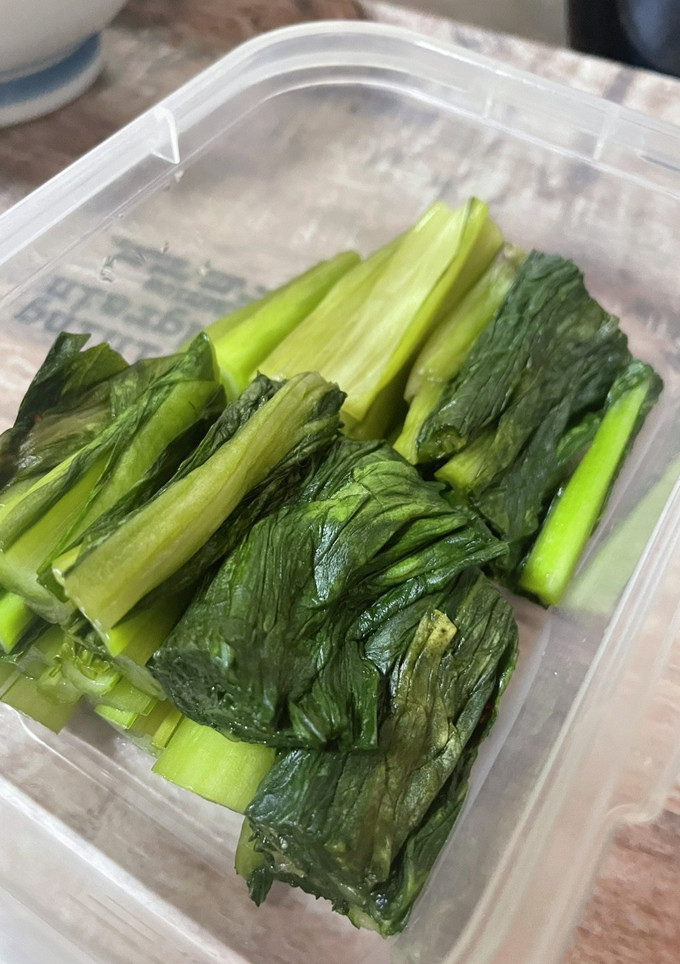 野沢菜漬け小松菜で代用-レシピのメイン写真