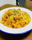 木綿豆腐パスタ（トマトソース風）