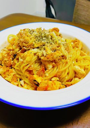 木綿豆腐パスタ（トマトソース風）-レシピのメイン写真