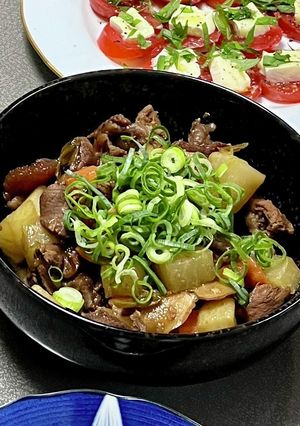牛すじのどて焼き（どて煮）風の味噌味つけ-レシピのメイン写真