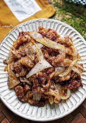 10分！豚こまと新玉ねぎのスタミナ炒め-レシピのメイン写真
