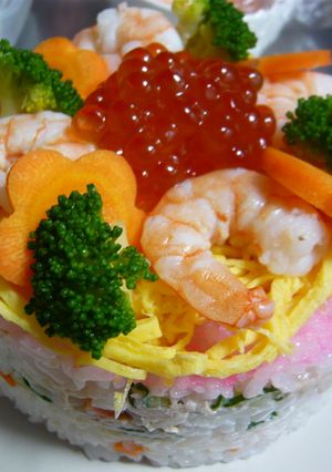ひな祭りに♪ツナマヨケーキ寿司♪-レシピのメイン写真