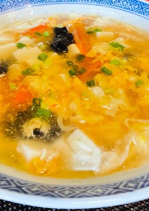 豆腐と卵の中華スープ-レシピのメイン写真
