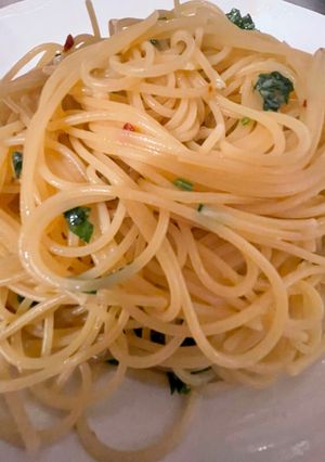 ニンニククリームパスタ-レシピのメイン写真