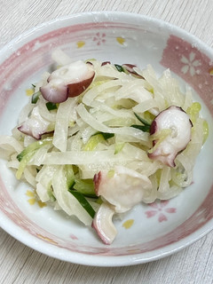 大根きゅうりとタコのワサビ和え-レシピのメイン写真