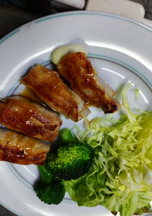 肉巻き（野菜・チーズ・餅）-レシピのメイン写真