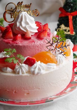 二段重ねのベリー＆チーズムースケーキ-レシピのメイン写真