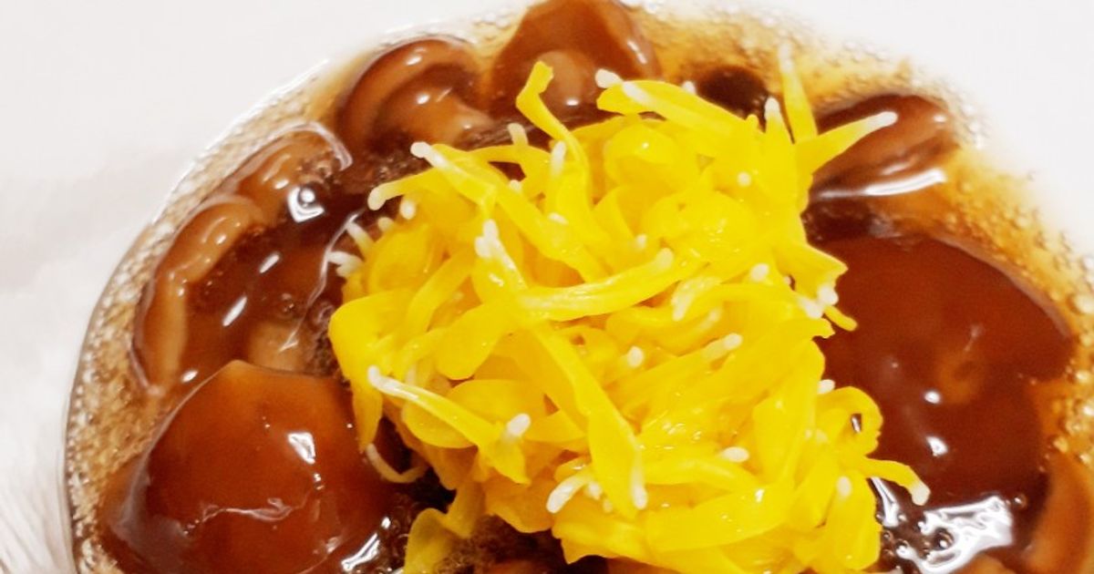 秋の味覚(きのこ)☆なめこの醤油煮 by レイのお料理☆ 【クックパッド