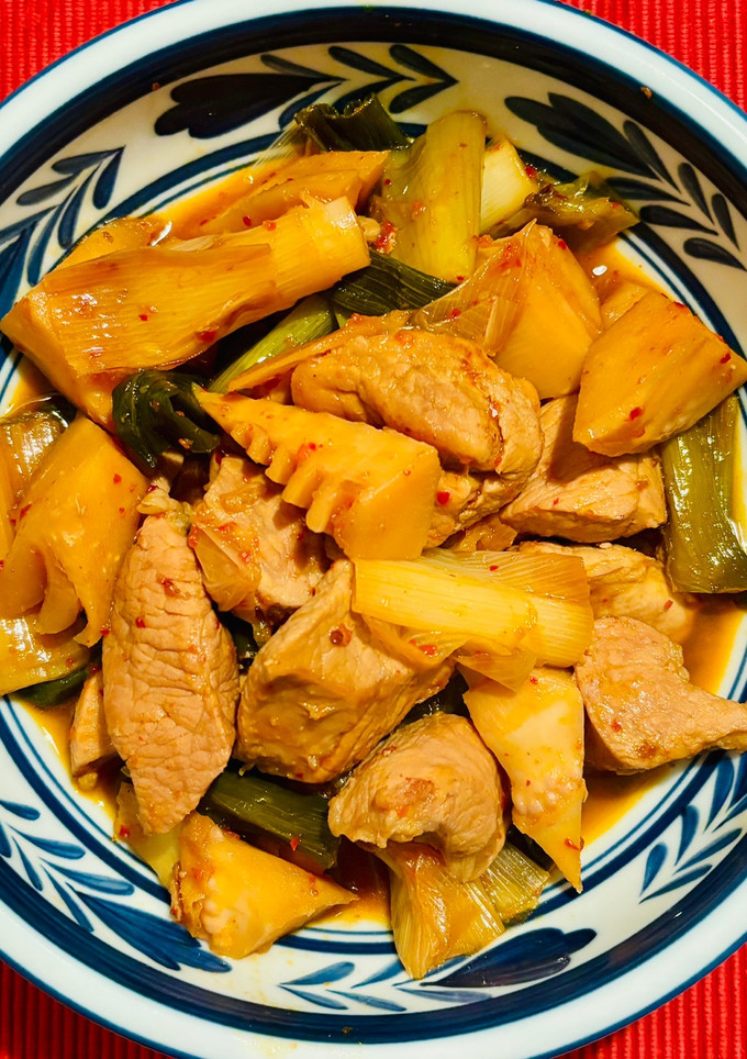 たけのこと豚肉の韓国風炒め煮-レシピのメイン写真